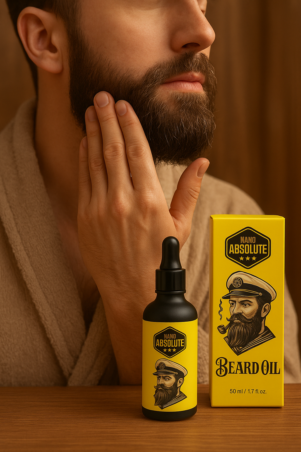 لحية كثيفة وجذابة من الاسبوع الأول مع زيت اللحية الأصلي Nano Absolute